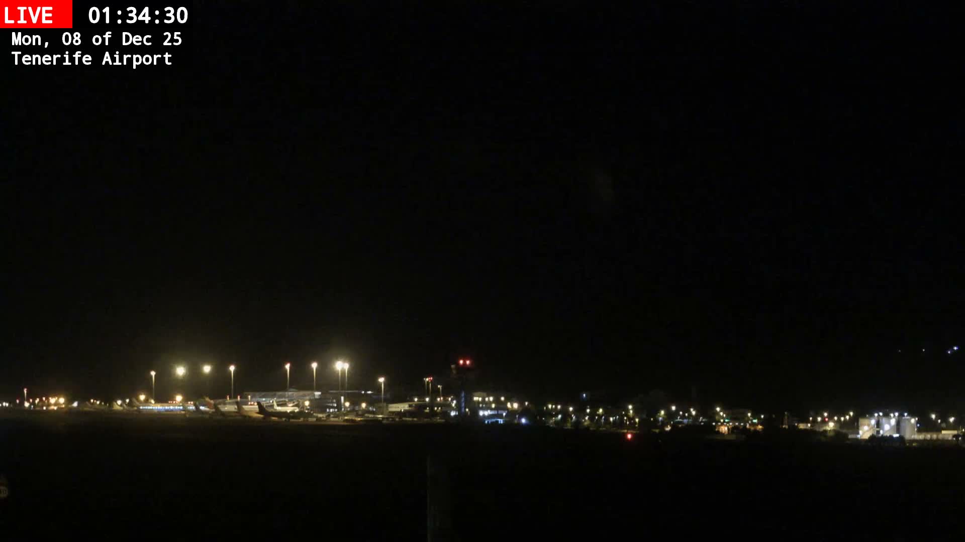 (Los Rodeos)Tenerife North Airport Live Cam - Las Palmas, Spain