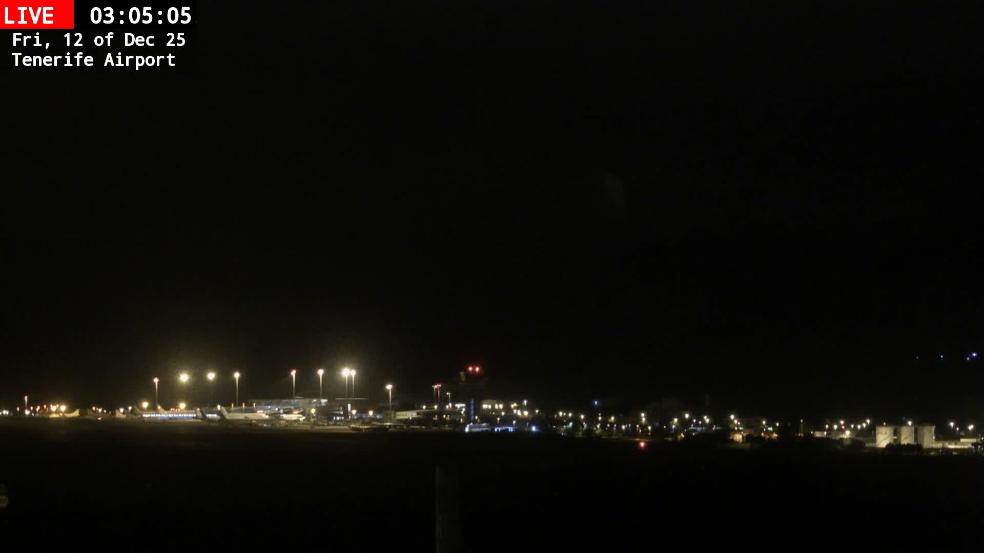(Los Rodeos)Tenerife North Airport Live Cam - Las Palmas, Spain