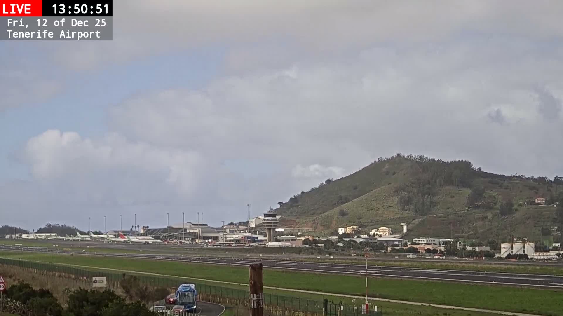(Los Rodeos)Tenerife North Airport Live Cam - Las Palmas, Spain