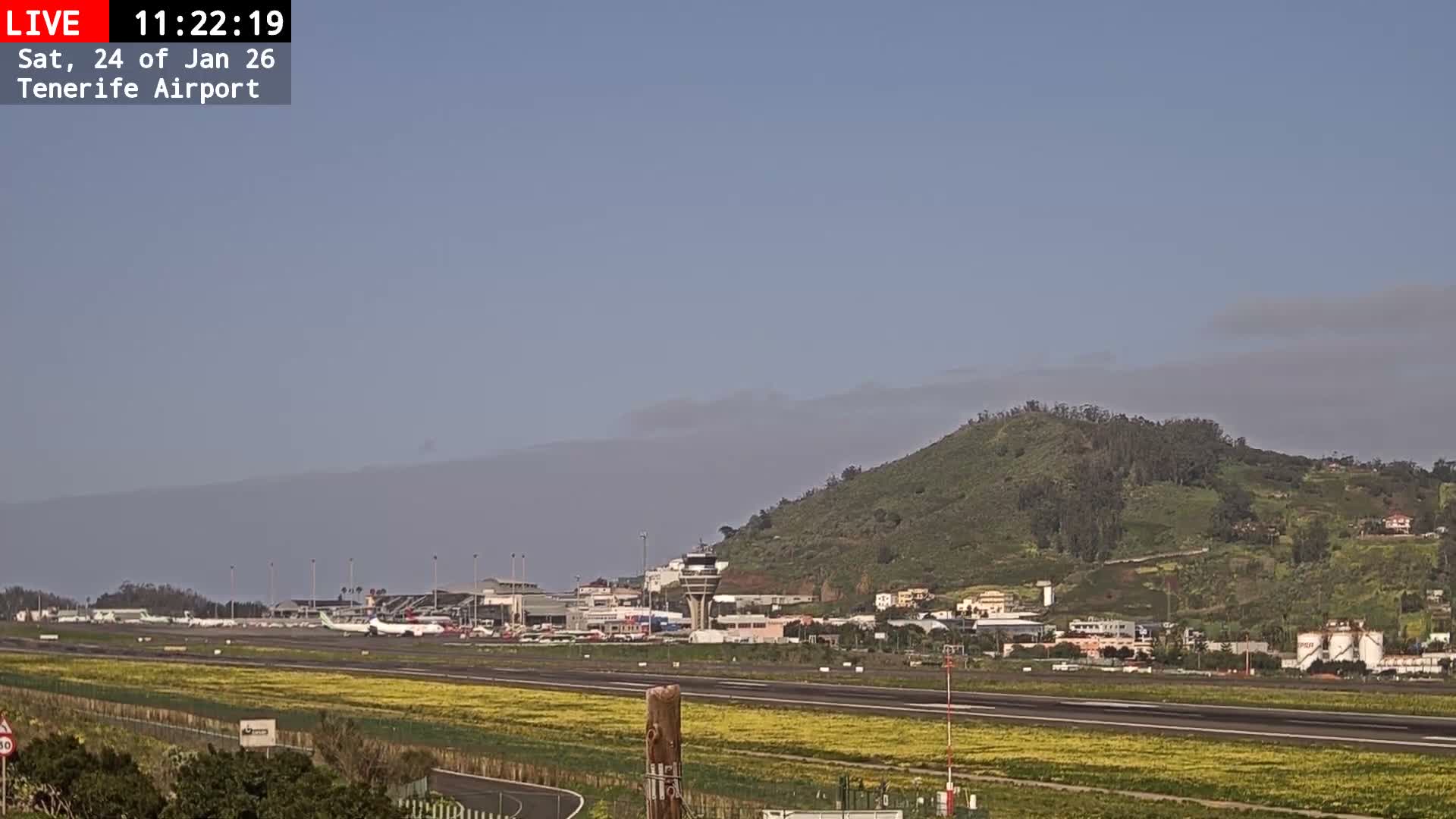 (Los Rodeos)Tenerife North Airport Live Cam - Las Palmas, Spain