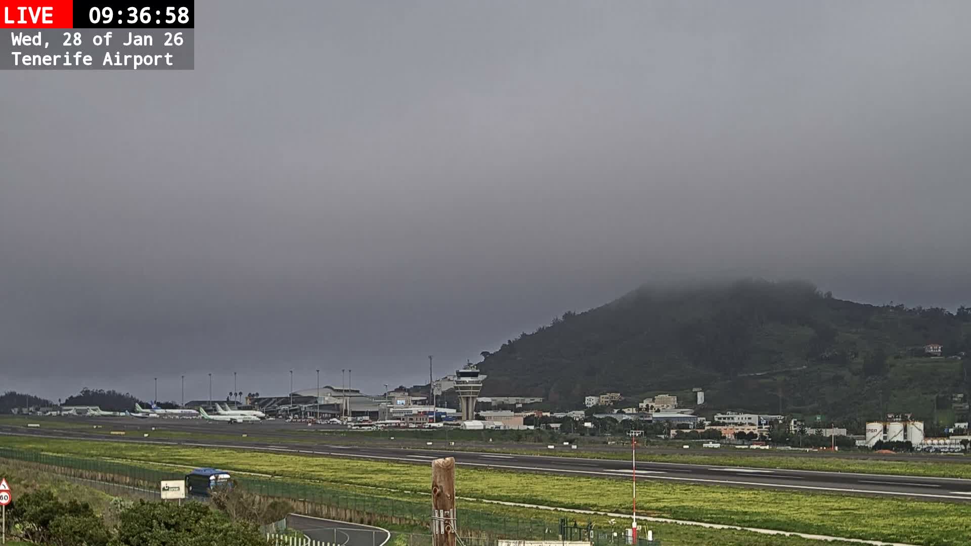 (Los Rodeos)Tenerife North Airport Live Cam - Las Palmas, Spain