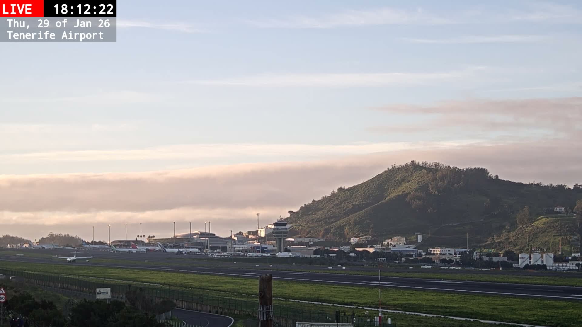 (Los Rodeos)Tenerife North Airport Live Cam - Las Palmas, Spain