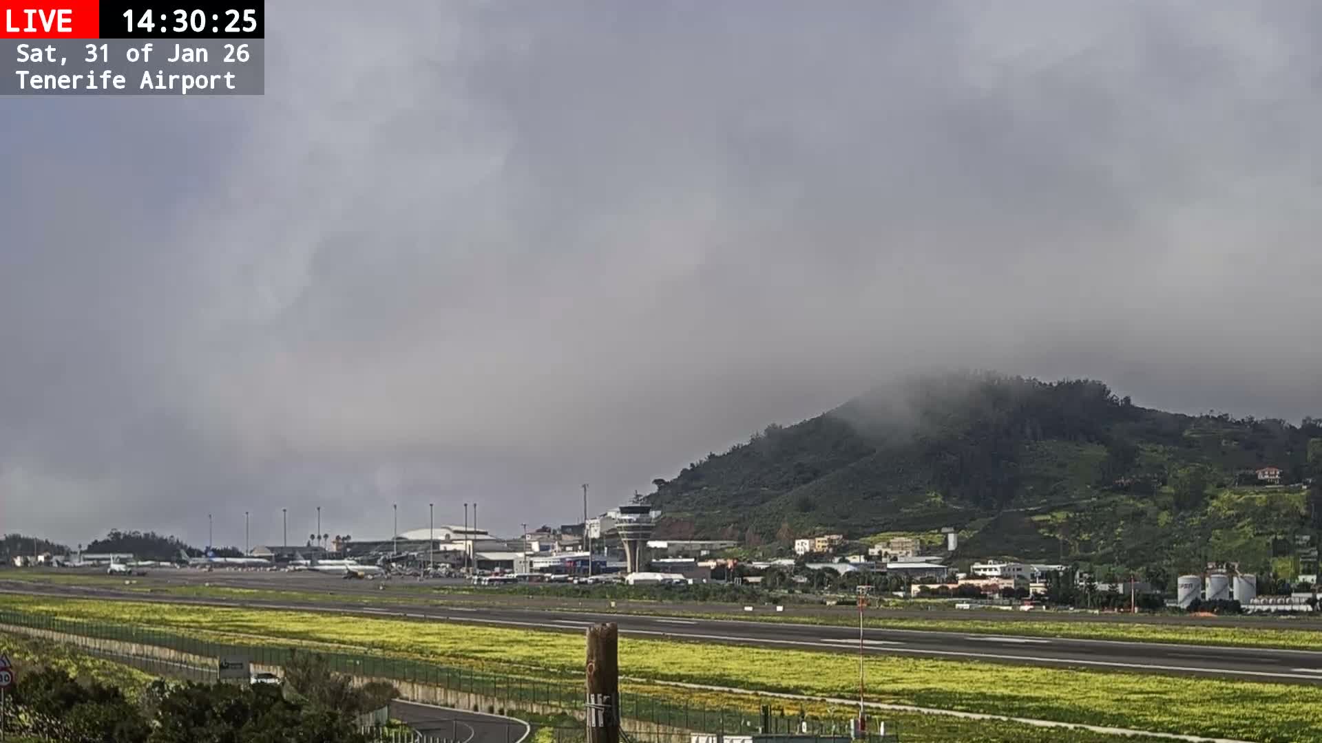 (Los Rodeos)Tenerife North Airport Live Cam - Las Palmas, Spain