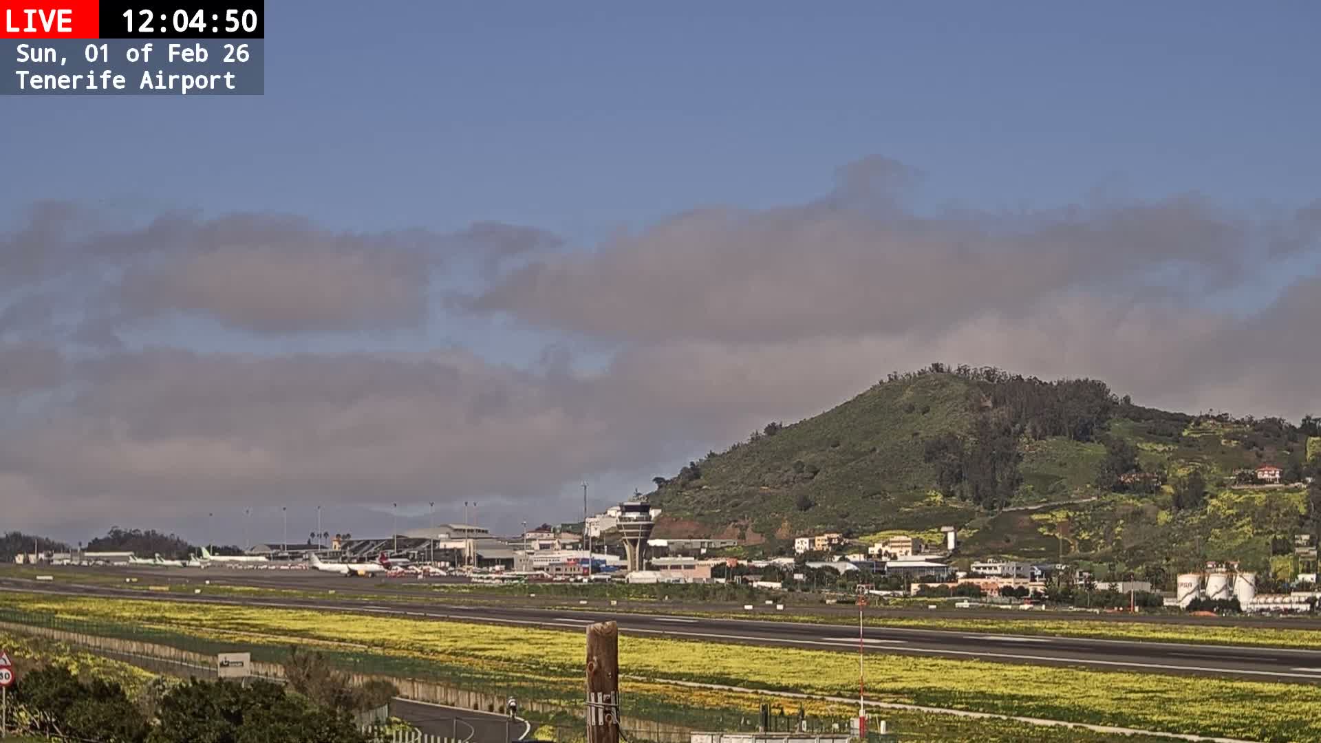 (Los Rodeos)Tenerife North Airport Live Cam - Las Palmas, Spain