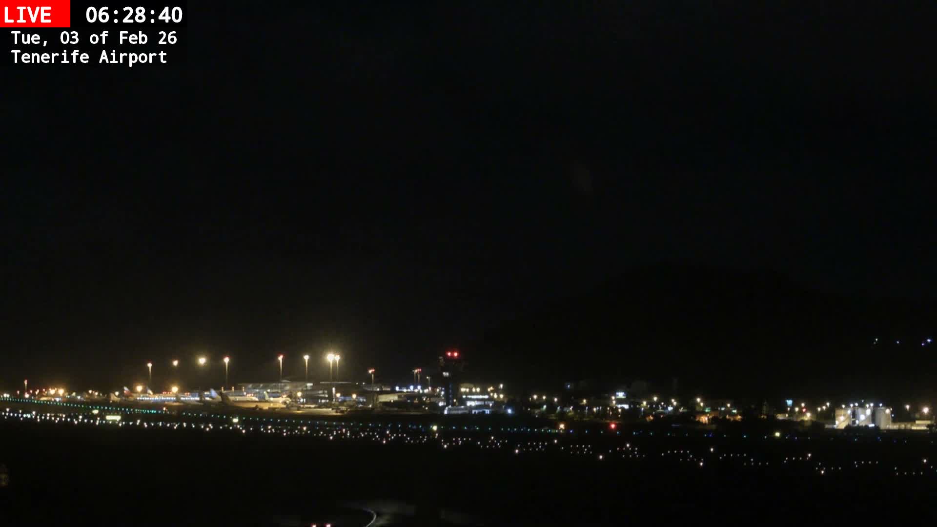 (Los Rodeos)Tenerife North Airport Live Cam - Las Palmas, Spain
