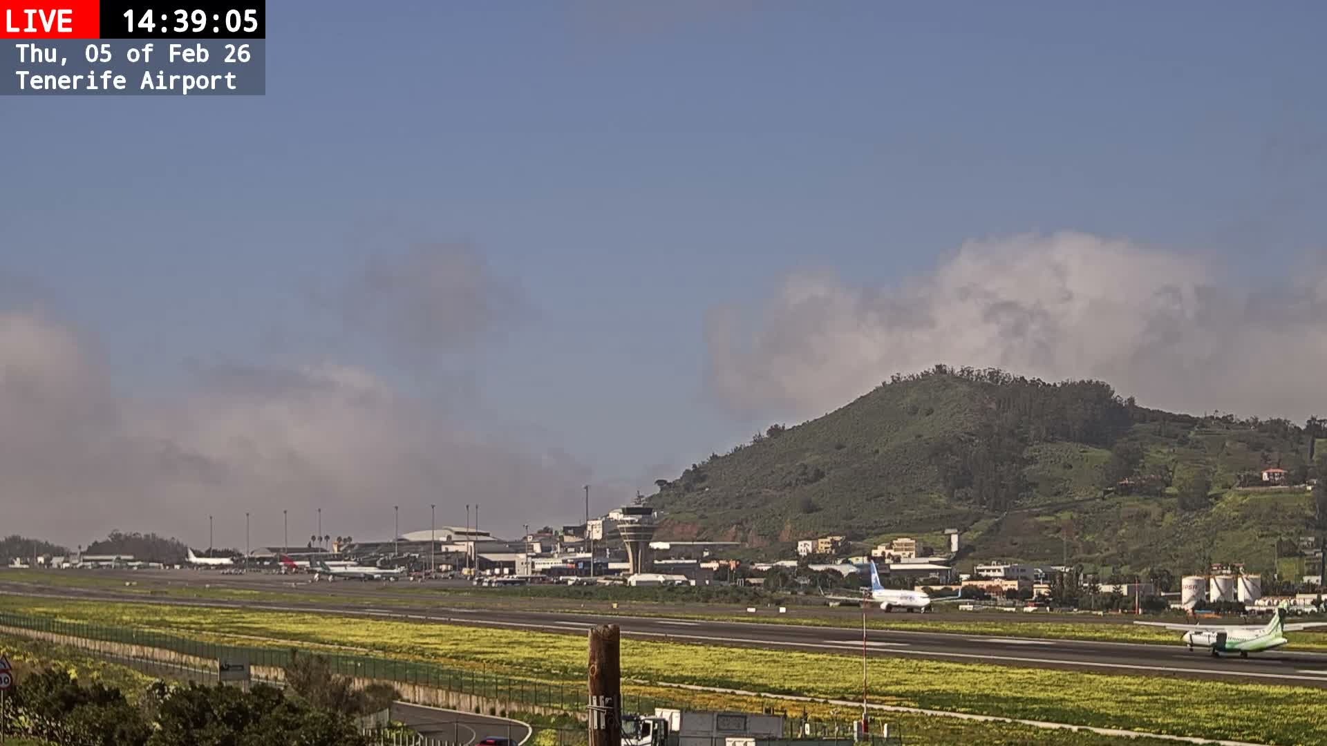 (Los Rodeos)Tenerife North Airport Live Cam - Las Palmas, Spain