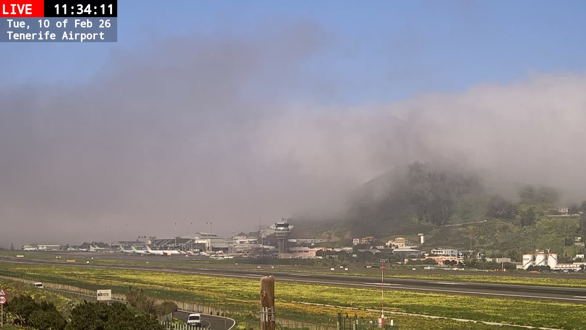 (Los Rodeos)Tenerife North Airport Live Cam - Las Palmas, Spain
