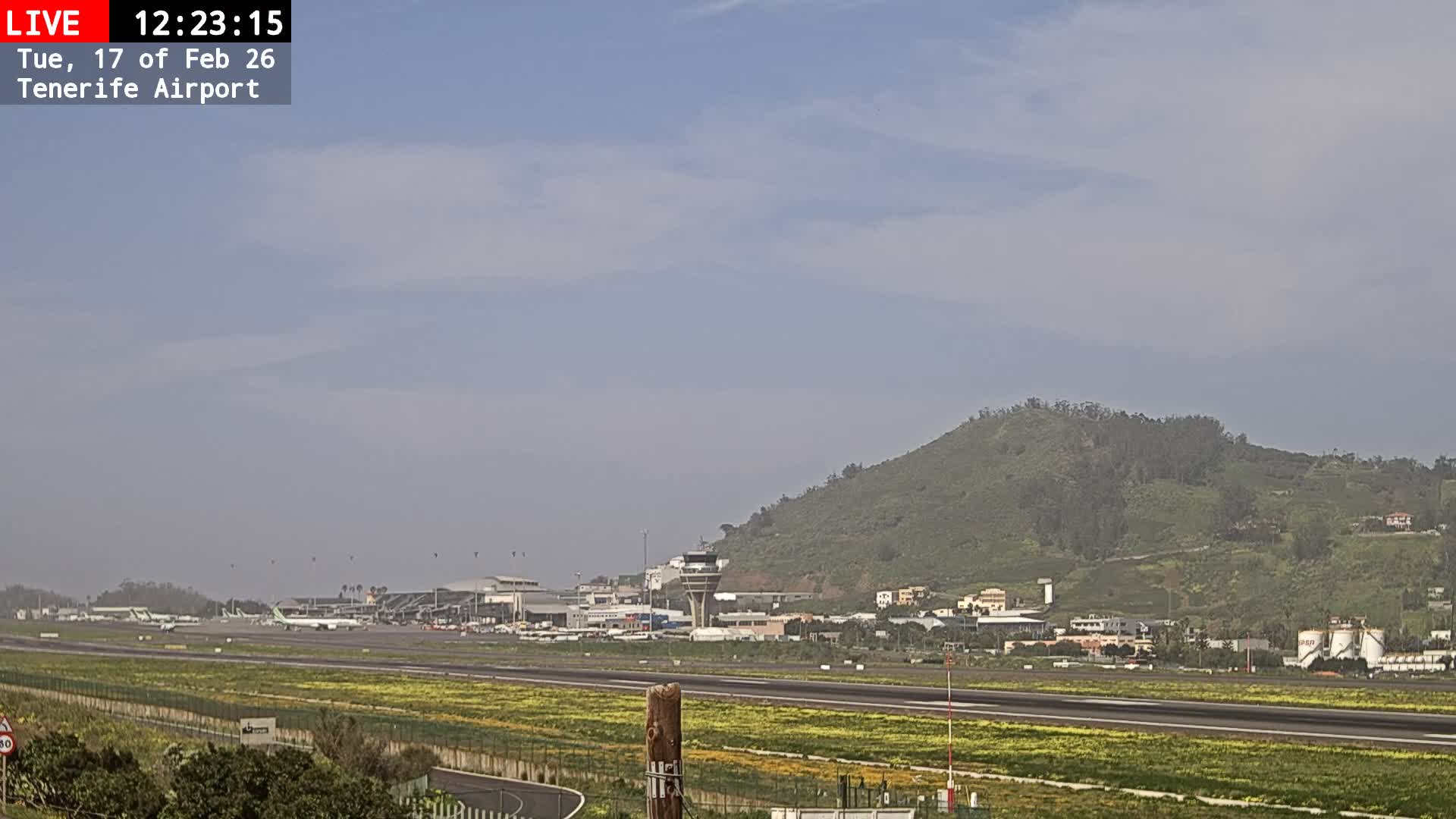 (Los Rodeos)Tenerife North Airport Live Cam - Las Palmas, Spain