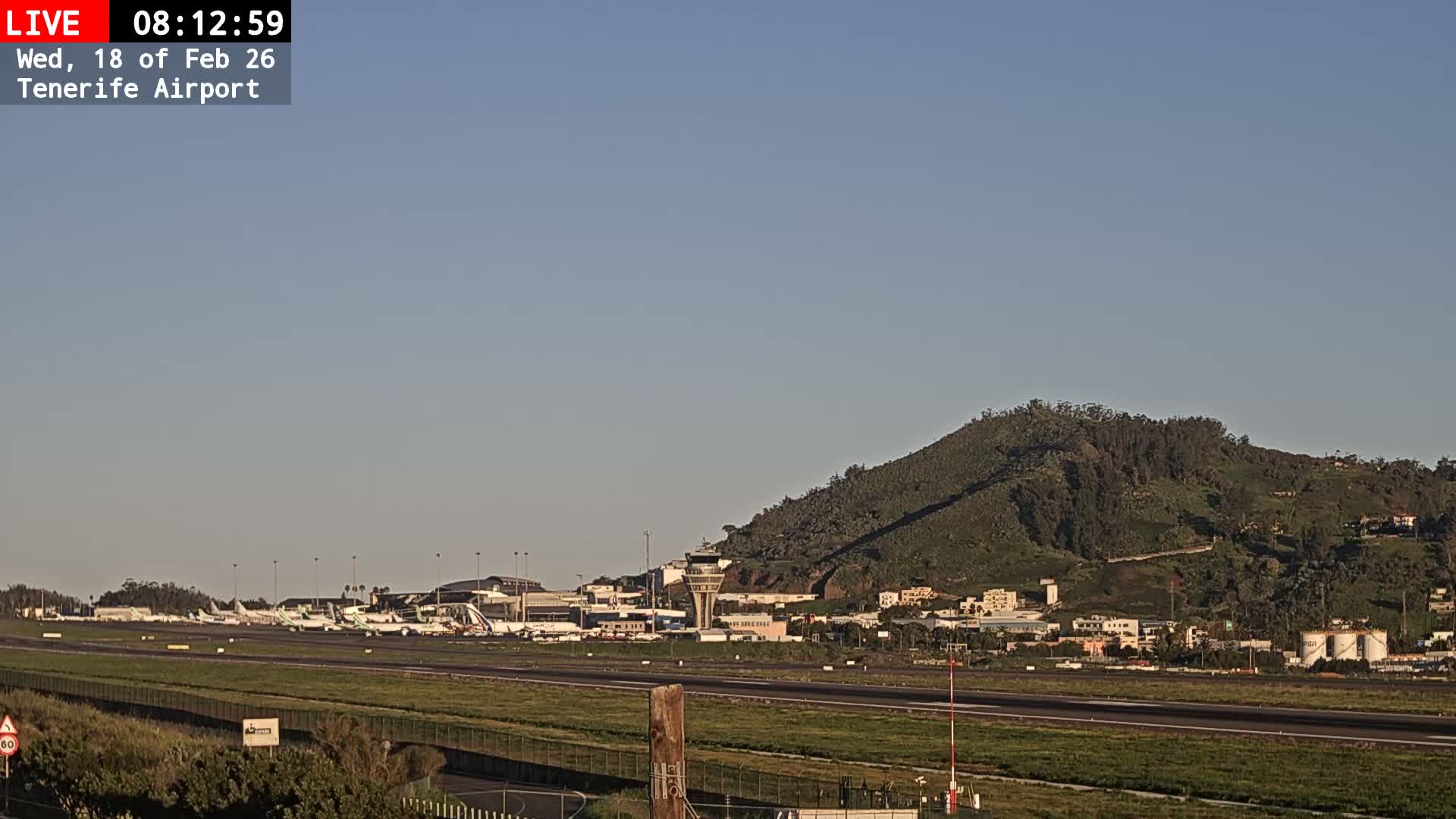 (Los Rodeos)Tenerife North Airport Live Cam - Las Palmas, Spain