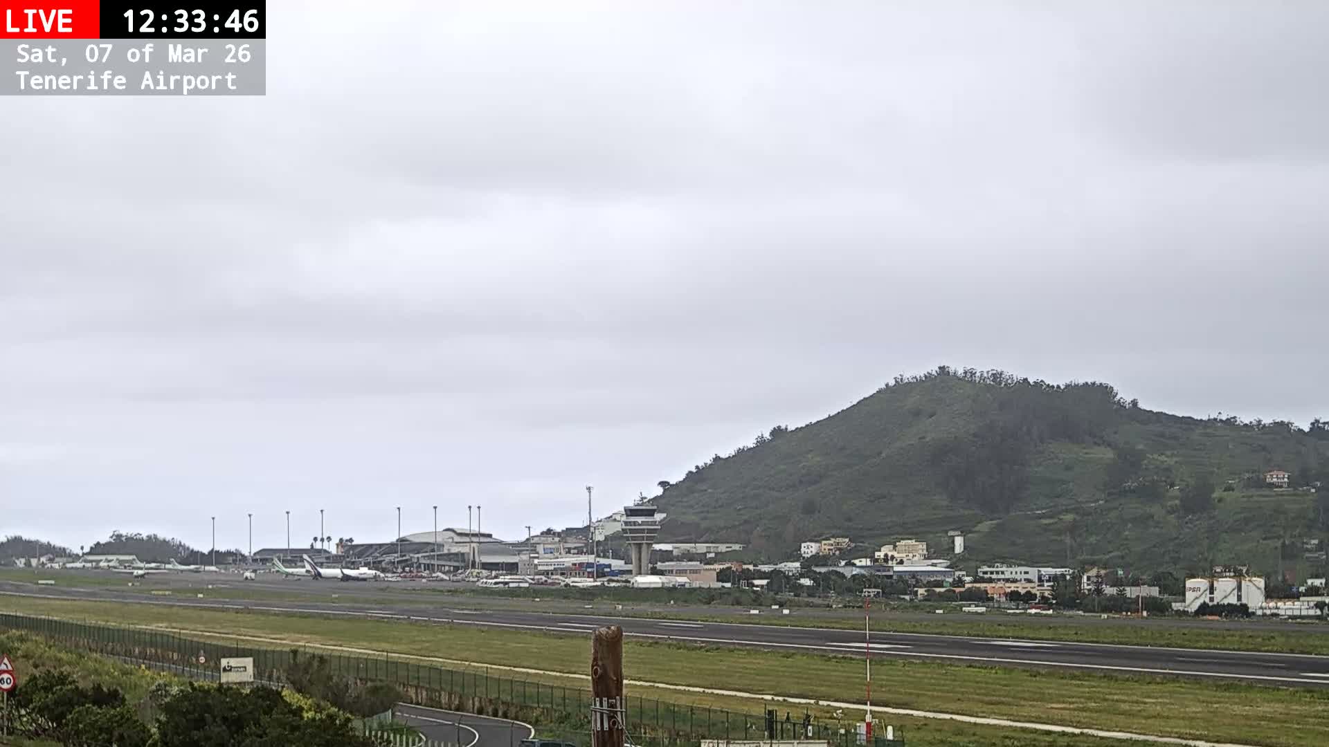 (Los Rodeos)Tenerife North Airport Live Cam - Las Palmas, Spain