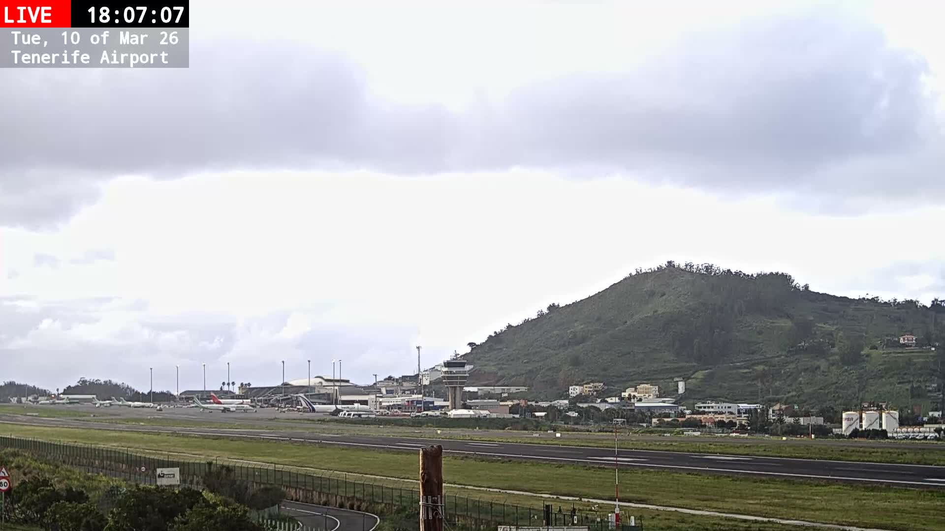 (Los Rodeos)Tenerife North Airport Live Cam - Las Palmas, Spain