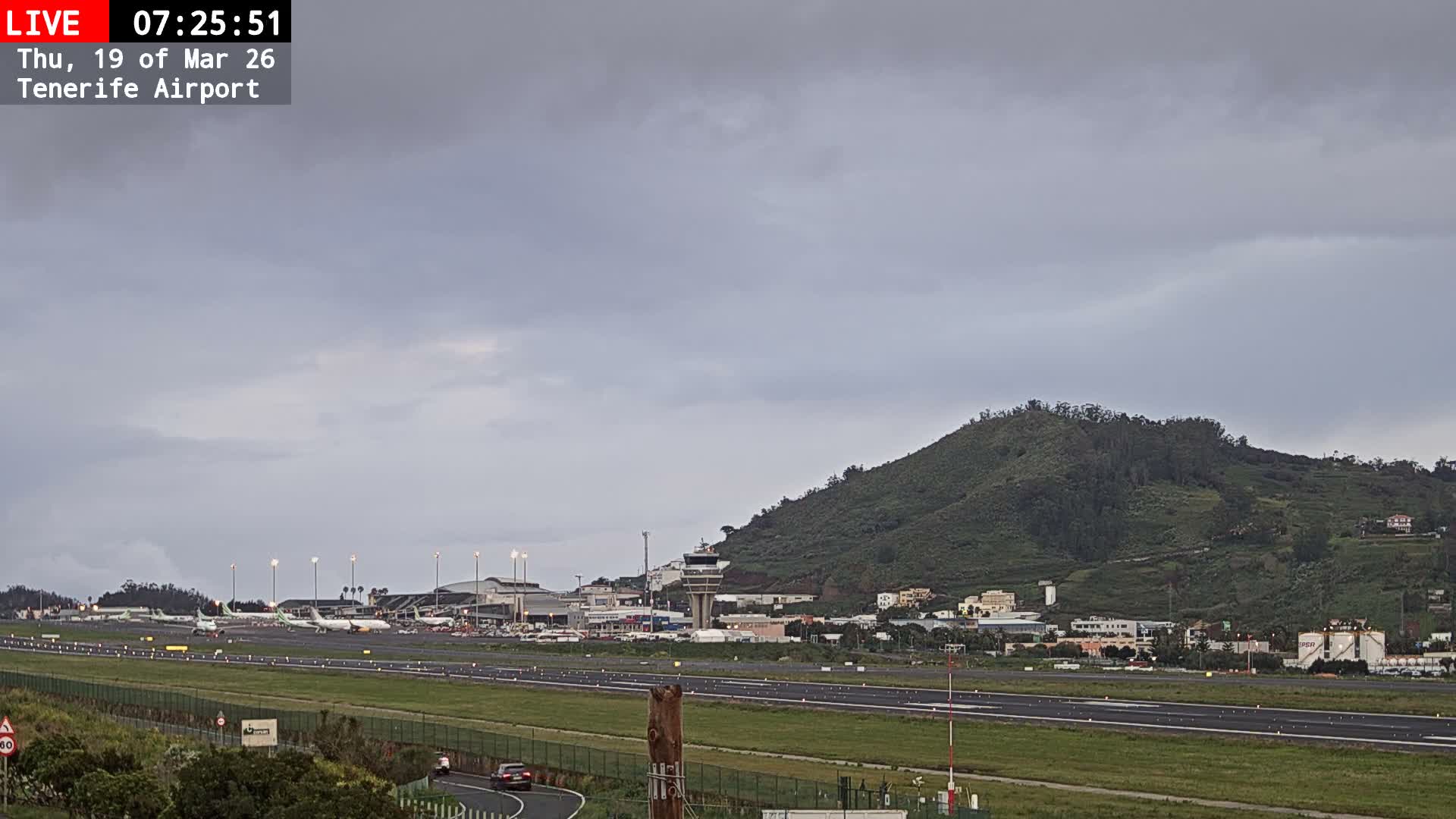 (Los Rodeos)Tenerife North Airport Live Cam - Las Palmas, Spain