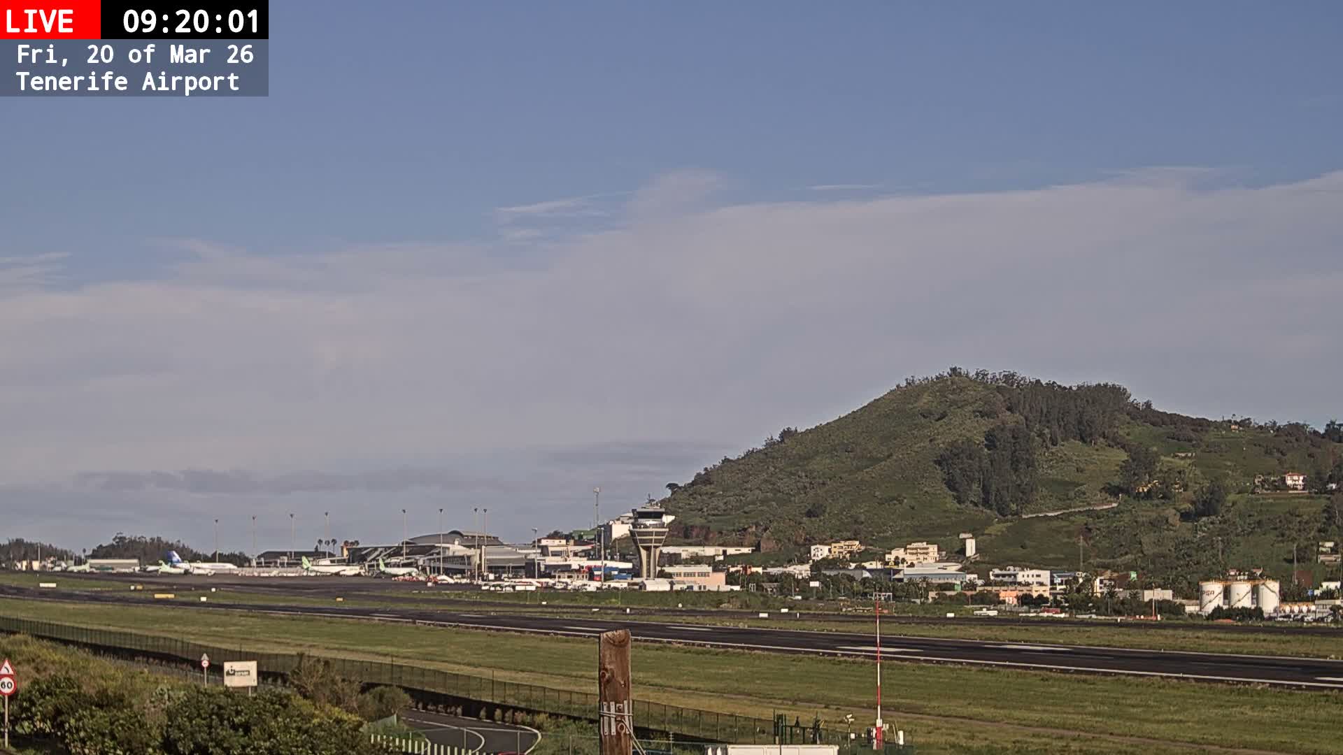 (Los Rodeos)Tenerife North Airport Live Cam - Las Palmas, Spain