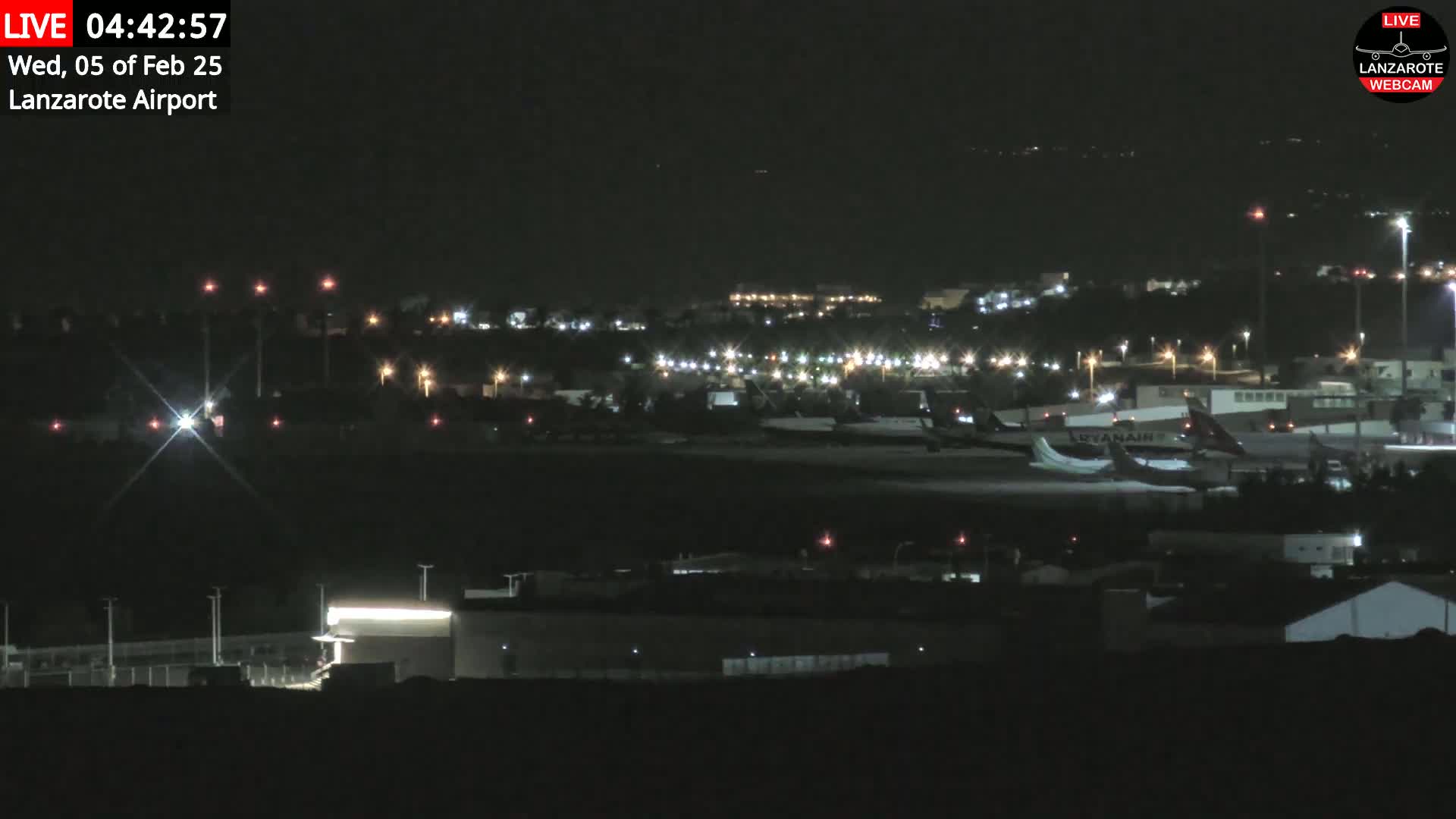 Lanzarote Airport from Outside Live Cam - Canary Islands - Las Palmas - Spain