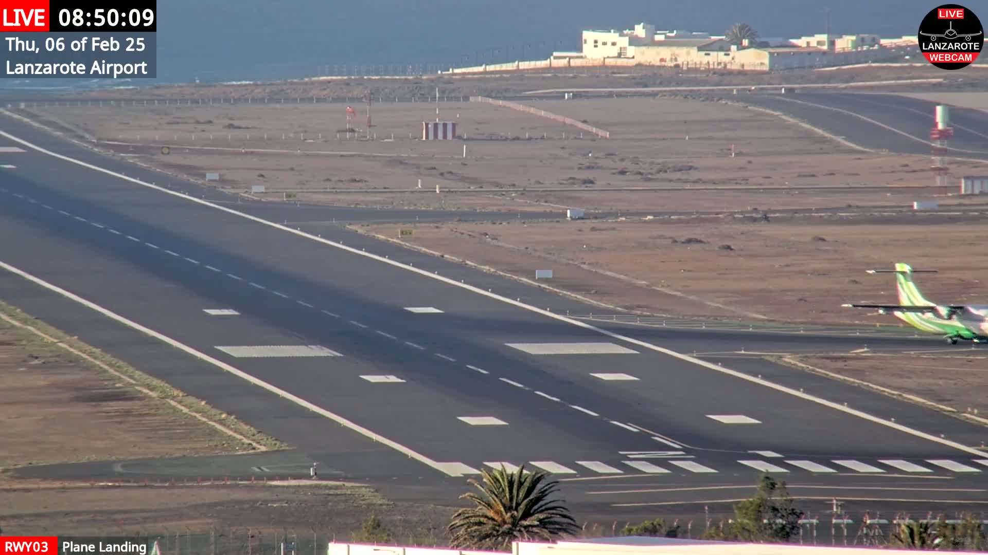 Lanzarote Airport from Outside Live Cam - Canary Islands - Las Palmas - Spain