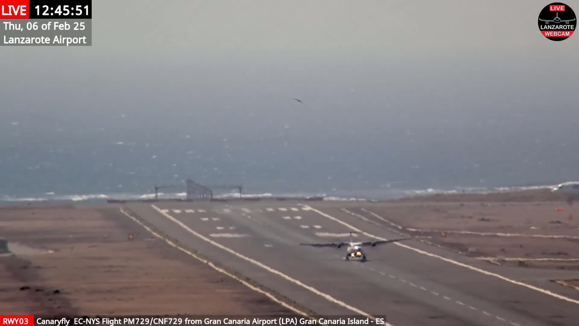 Lanzarote Airport from Outside Live Cam - Canary Islands - Las Palmas - Spain