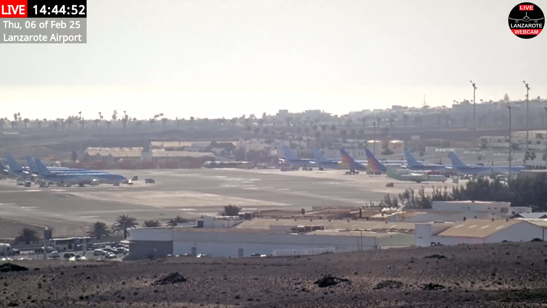 Lanzarote Airport from Outside Live Cam - Canary Islands - Las Palmas - Spain