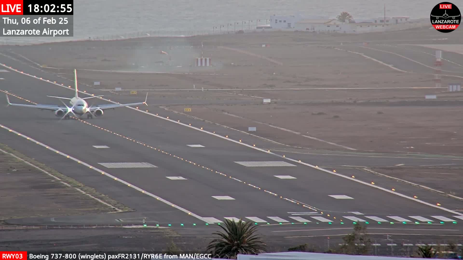 Lanzarote Airport from Outside Live Cam - Canary Islands - Las Palmas - Spain