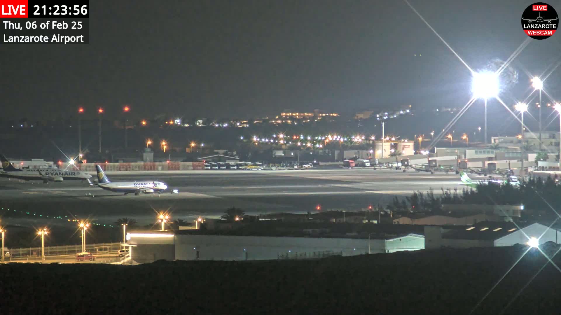 Lanzarote Airport from Outside Live Cam - Canary Islands - Las Palmas - Spain