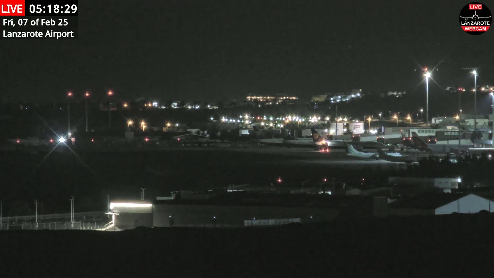 Lanzarote Airport from Outside Live Cam - Canary Islands - Las Palmas - Spain