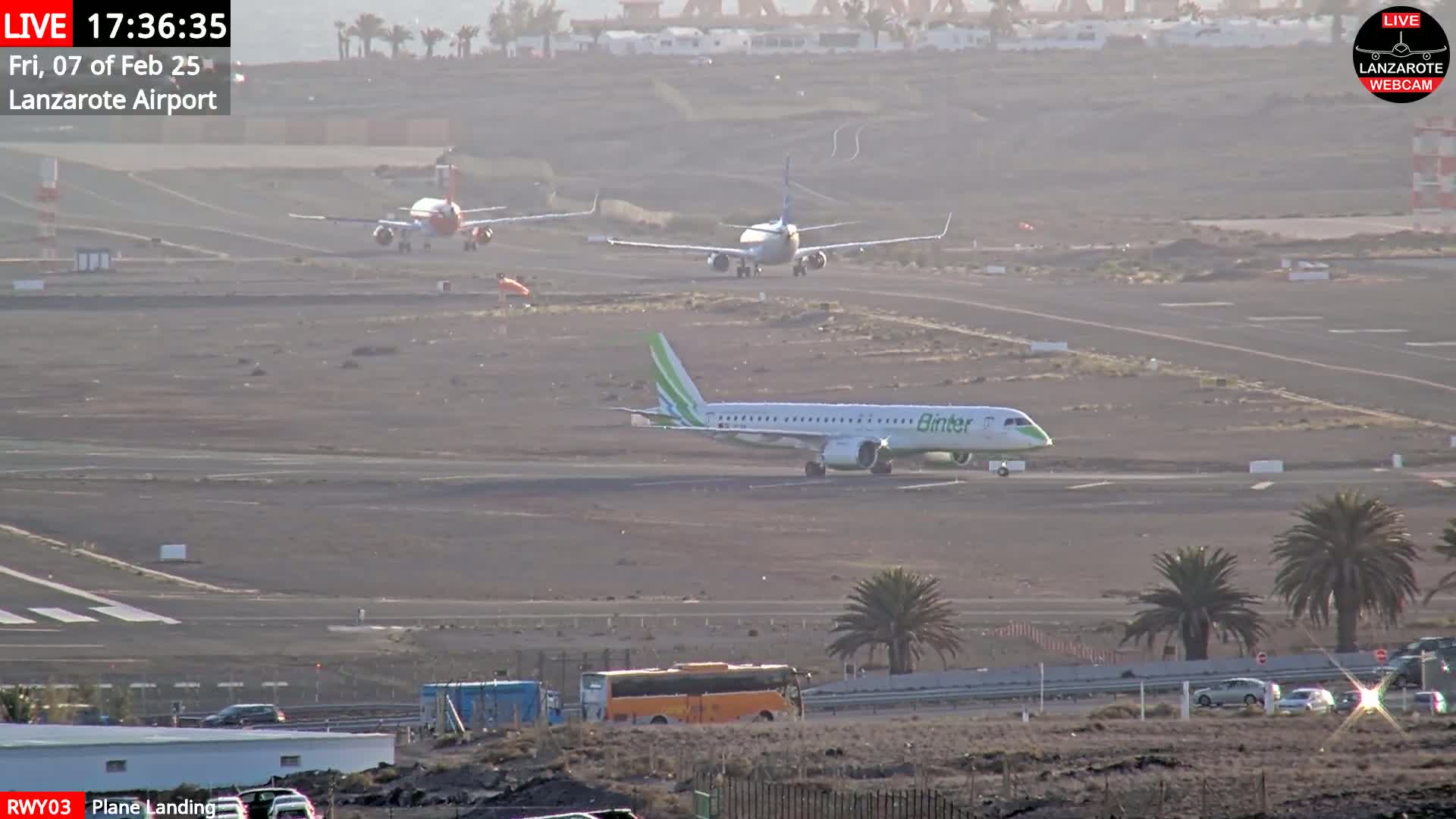 Lanzarote Airport from Outside Live Cam - Canary Islands - Las Palmas - Spain