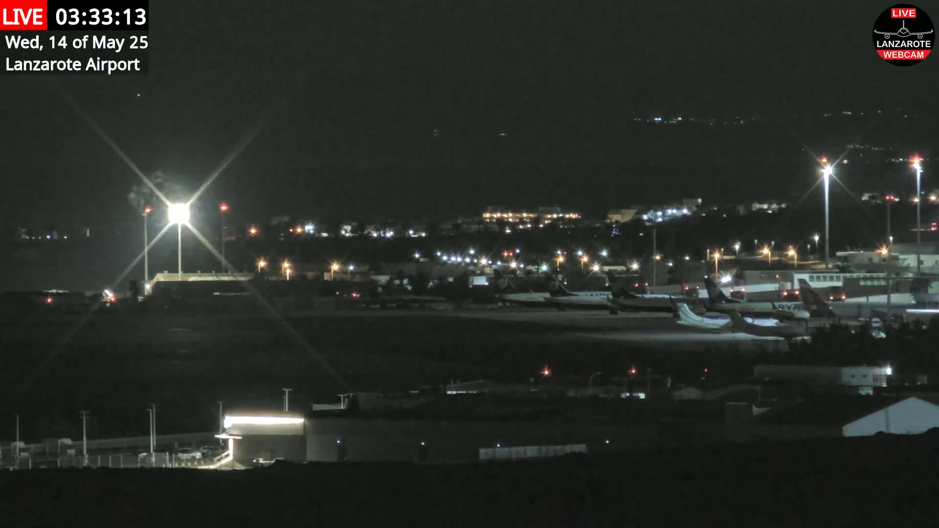 Lanzarote Airport from Outside Live Cam - Canary Islands - Las Palmas - Spain