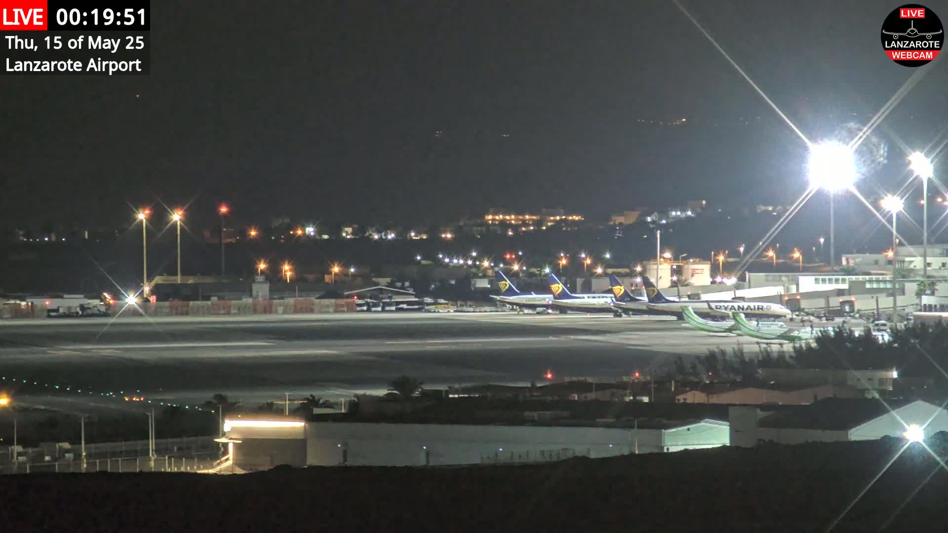Lanzarote Airport from Outside Live Cam - Canary Islands - Las Palmas - Spain