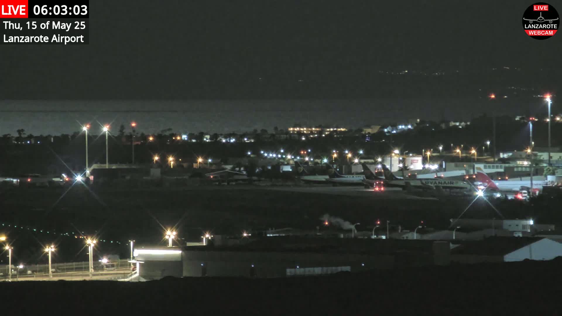 Lanzarote Airport from Outside Live Cam - Canary Islands - Las Palmas - Spain