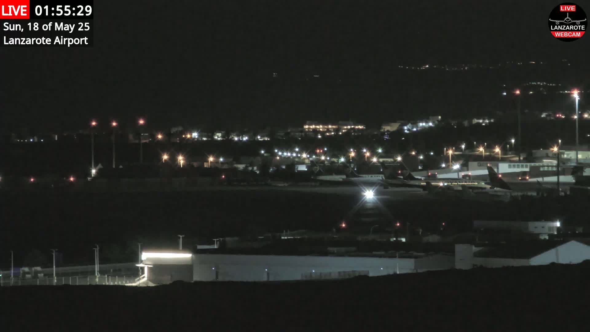 Lanzarote Airport from Outside Live Cam - Canary Islands - Las Palmas - Spain