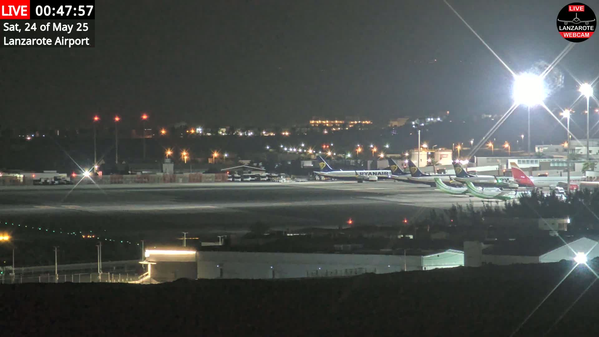 Lanzarote Airport from Outside Live Cam - Canary Islands - Las Palmas - Spain