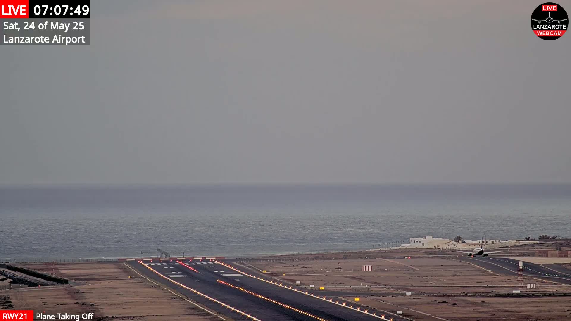 Lanzarote Airport from Outside Live Cam - Canary Islands - Las Palmas - Spain