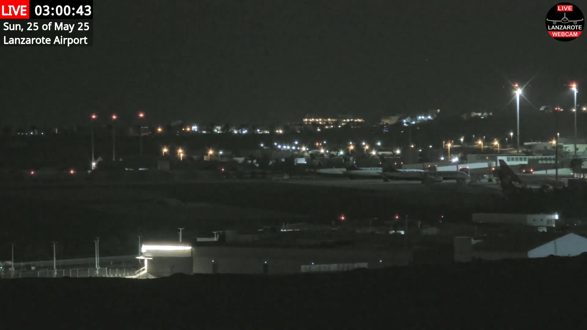Lanzarote Airport from Outside Live Cam - Canary Islands - Las Palmas - Spain