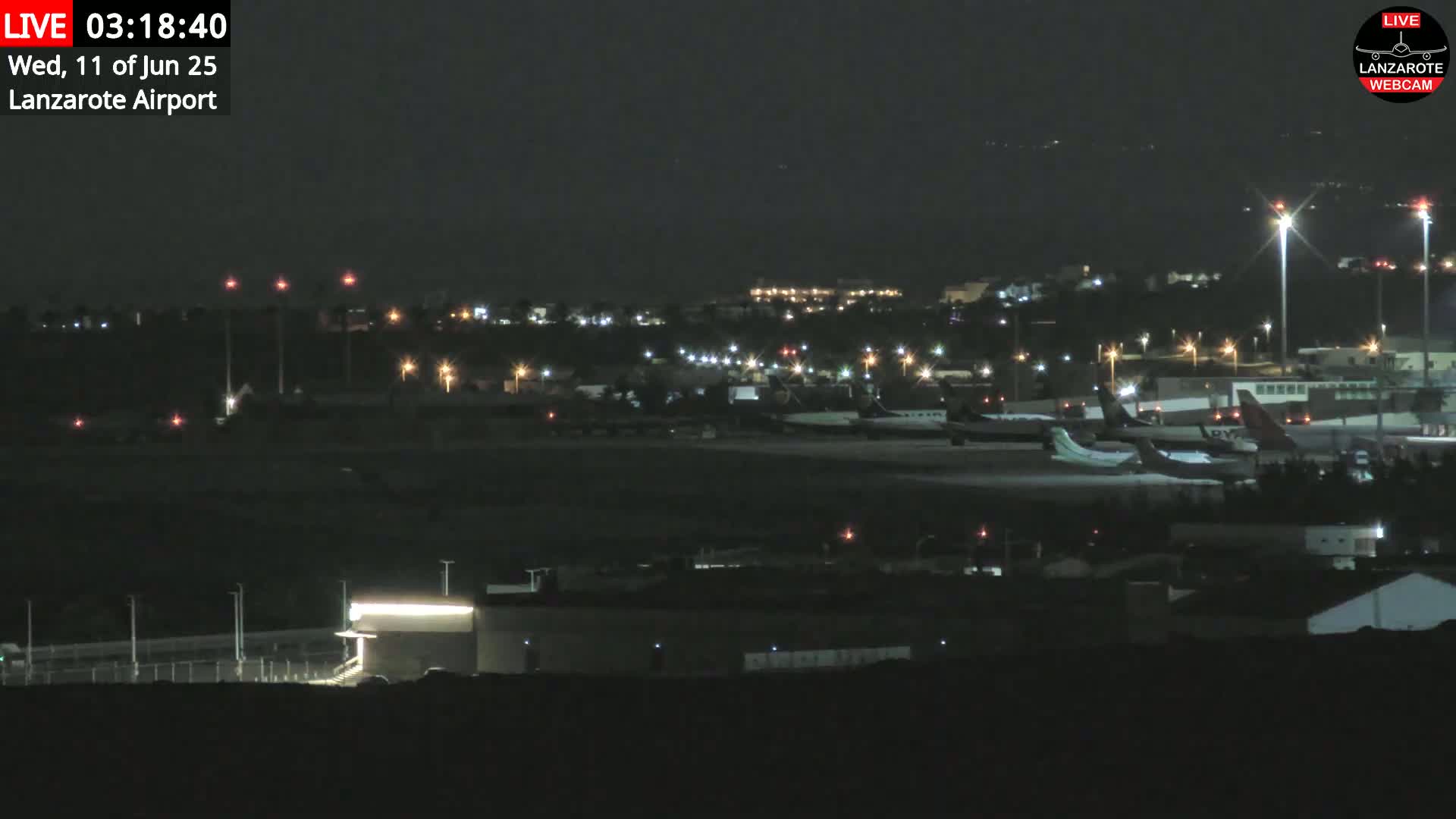 Lanzarote Airport from Outside Live Cam - Canary Islands - Las Palmas - Spain