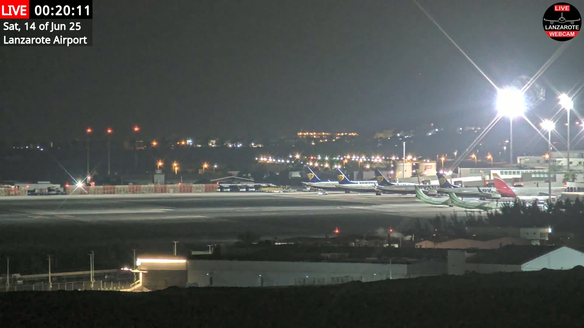 Lanzarote Airport from Outside Live Cam - Canary Islands - Las Palmas - Spain