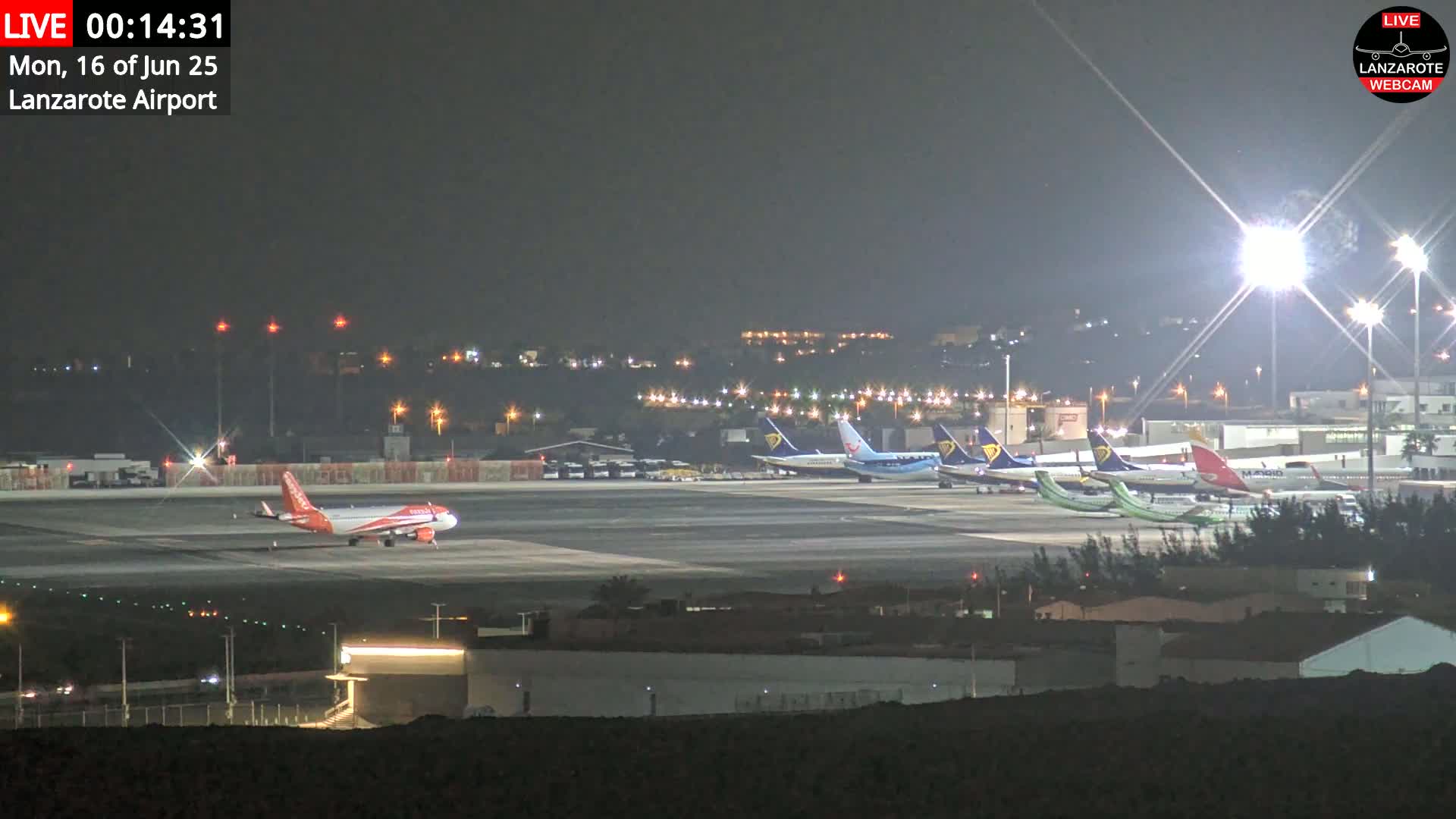 Lanzarote Airport from Outside Live Cam ACE/GCRR - Canary Islands - Las Palmas - Spain