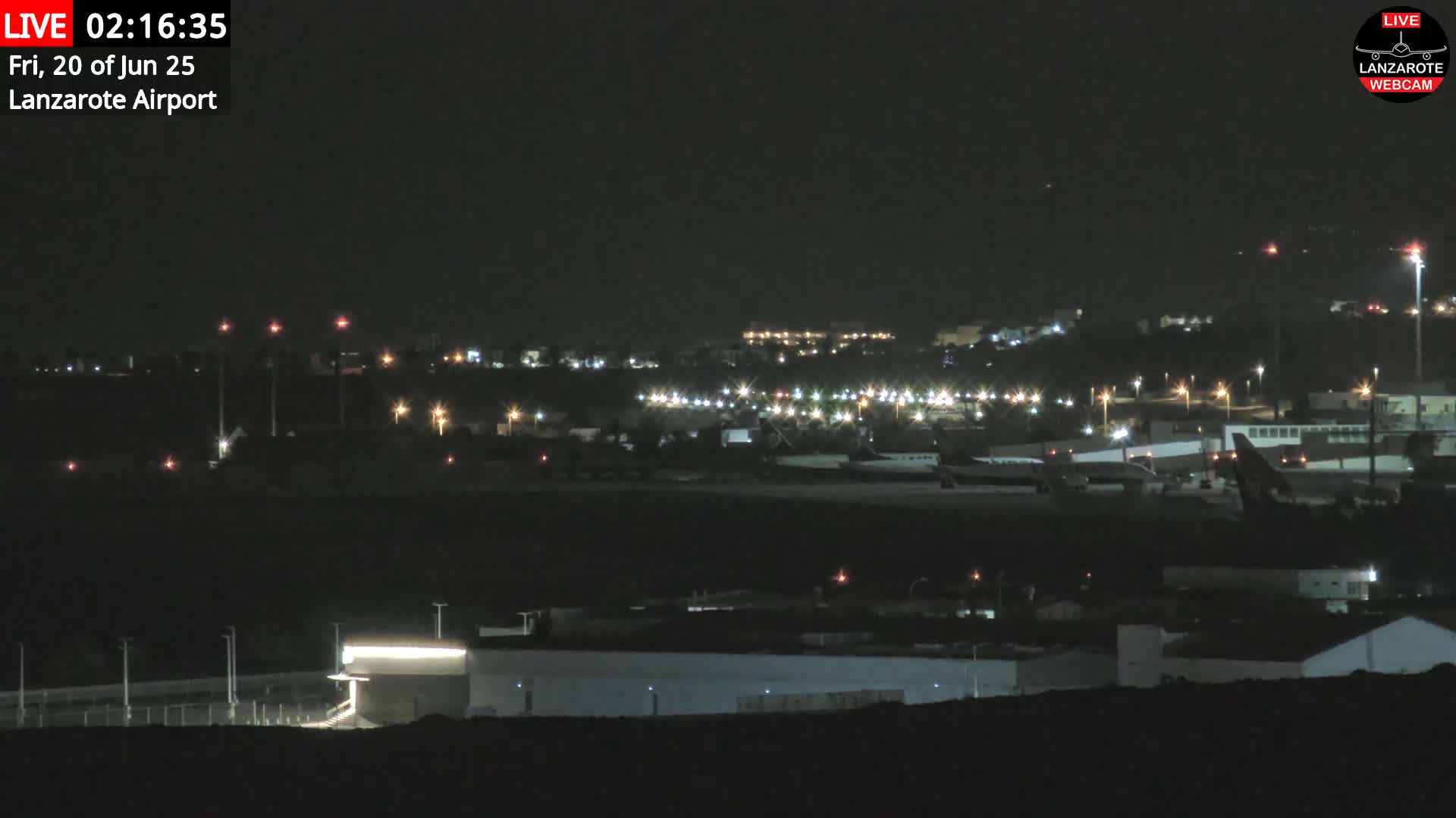 Lanzarote Airport from Outside Live Cam ACE/GCRR - Canary Islands - Las Palmas - Spain
