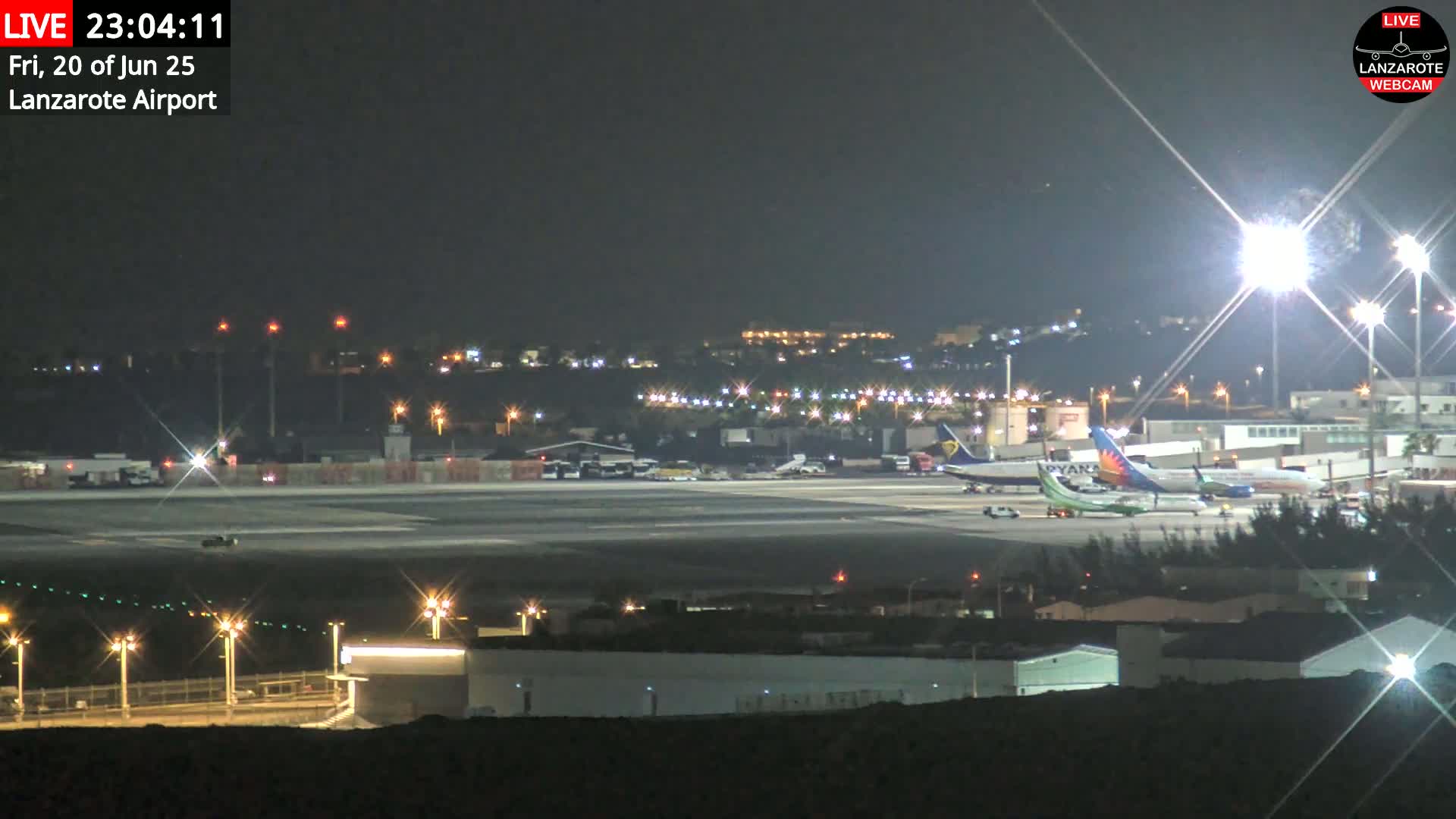 Lanzarote Airport from Outside Live Cam ACE/GCRR - Canary Islands - Las Palmas - Spain