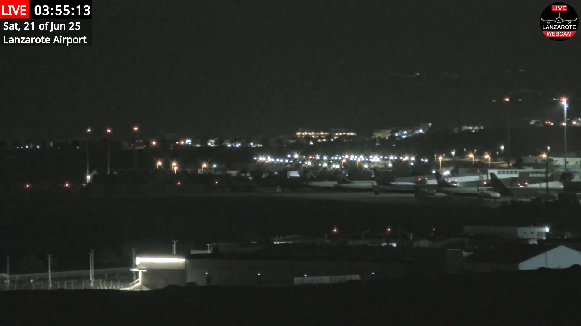 Lanzarote Airport from Outside Live Cam ACE/GCRR - Canary Islands - Las Palmas - Spain