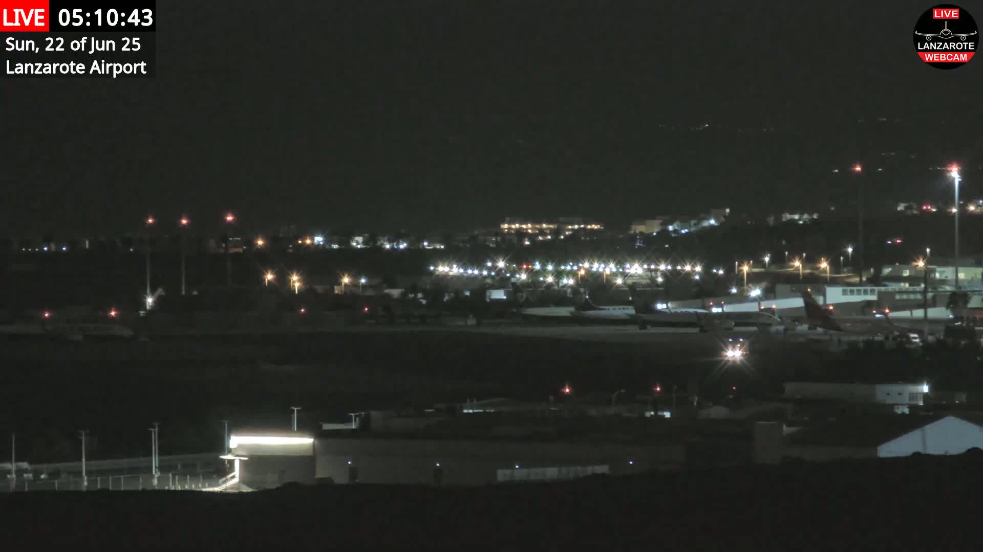 Lanzarote Airport from Outside Live Cam ACE/GCRR - Canary Islands - Las Palmas - Spain