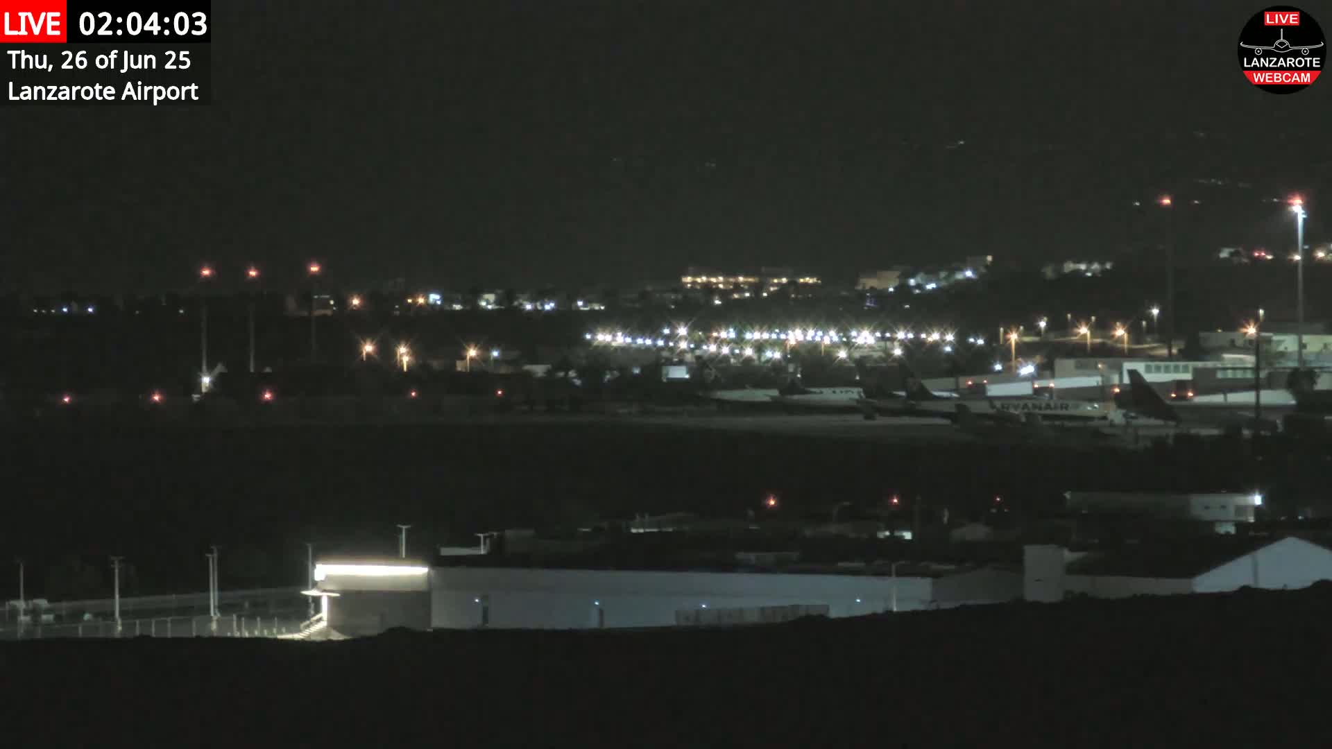 Lanzarote Airport from Outside Live Cam - Canary Islands - Las Palmas - Spain