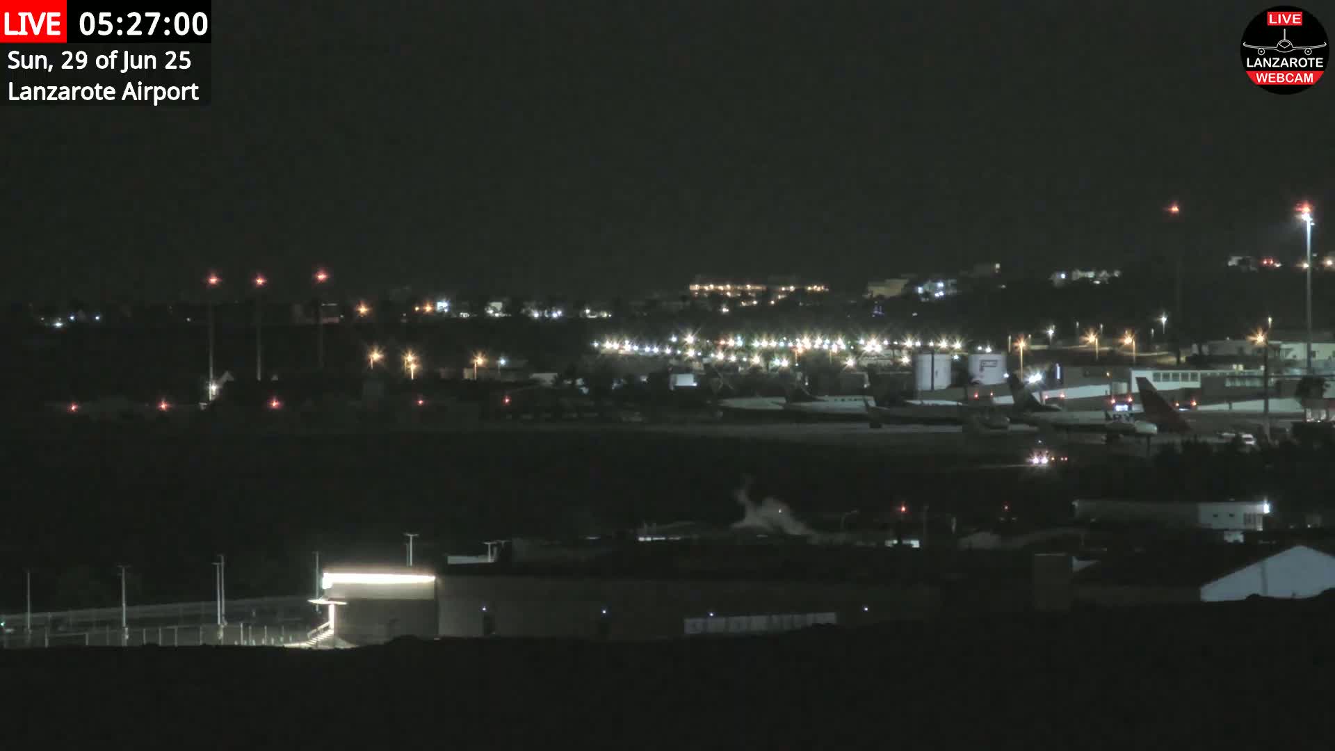 Lanzarote Airport from Outside Live Cam ACE/GCRR - Canary Islands - Las Palmas - Spain