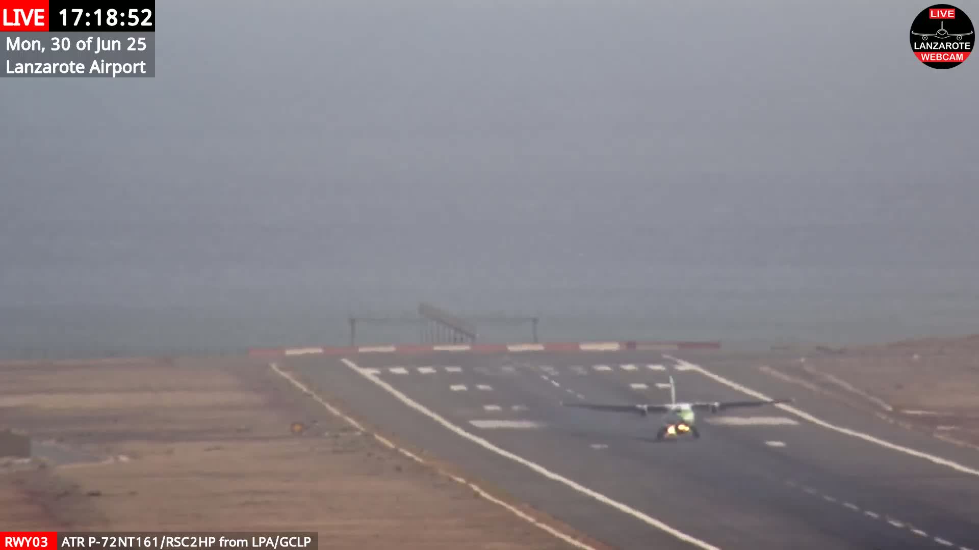 Lanzarote Airport from Outside Live Cam ACE/GCRR - Canary Islands - Las Palmas - Spain