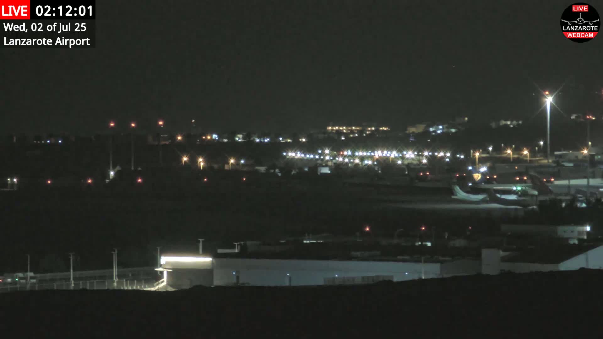 Lanzarote Airport from Outside Live Cam ACE/GCRR - Canary Islands - Las Palmas - Spain