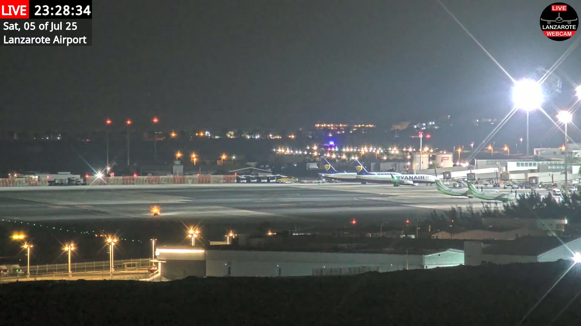 Lanzarote Airport from Outside Live Cam ACE/GCRR - Canary Islands - Las Palmas - Spain
