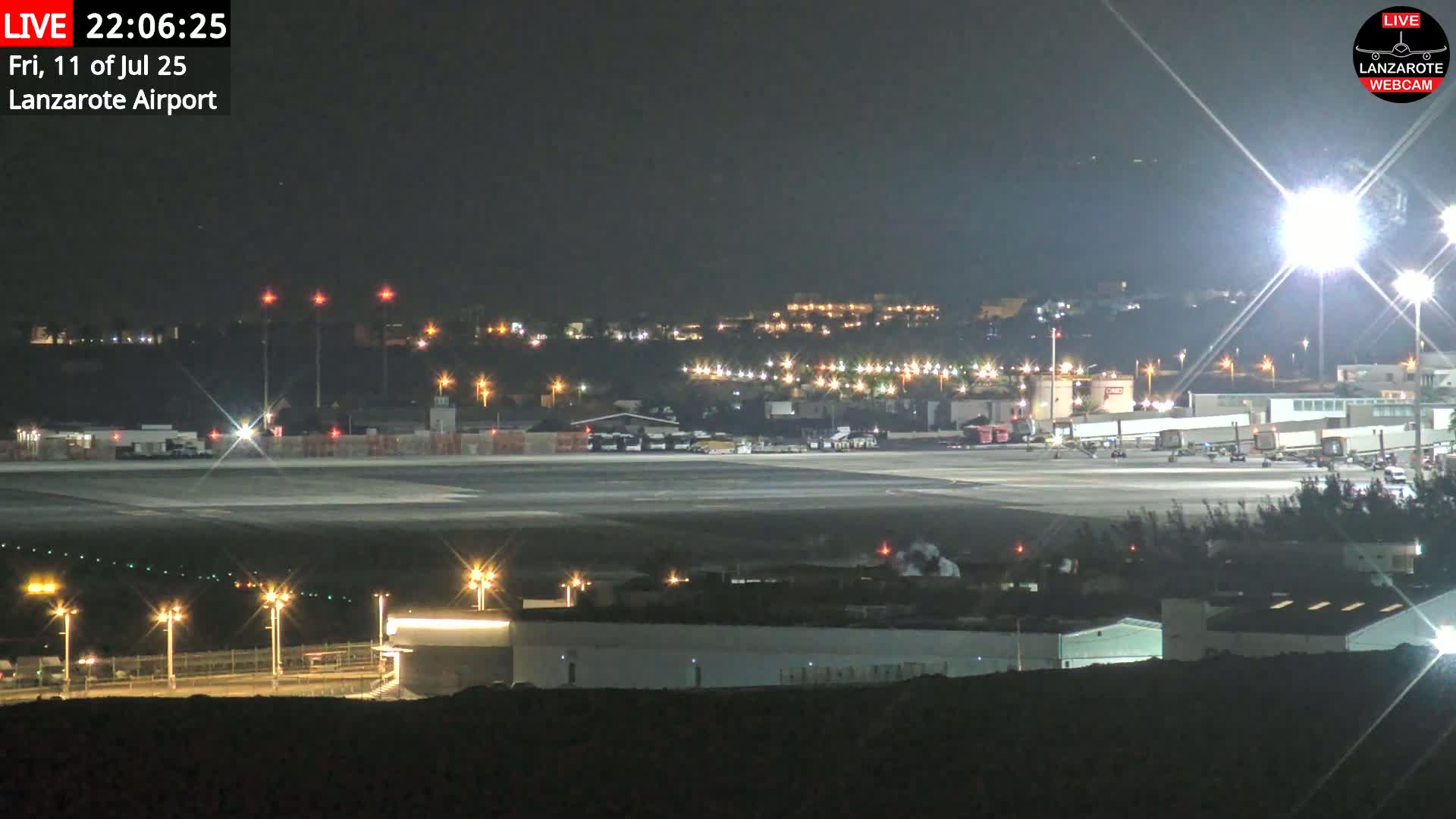 Lanzarote Airport from Outside Live Cam ACE/GCRR - Canary Islands - Las Palmas - Spain