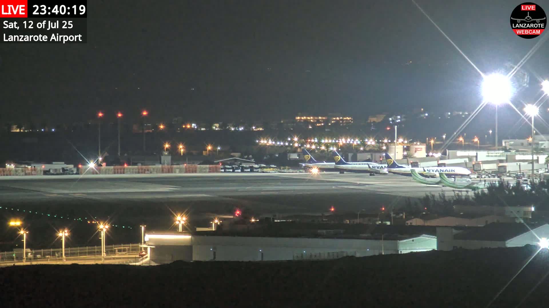 Lanzarote Airport from Outside Live Cam ACE/GCRR - Canary Islands - Las Palmas - Spain