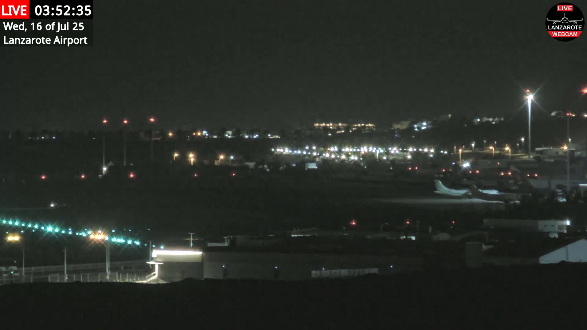 Lanzarote Airport from Outside Live Cam ACE/GCRR - Canary Islands - Las Palmas - Spain