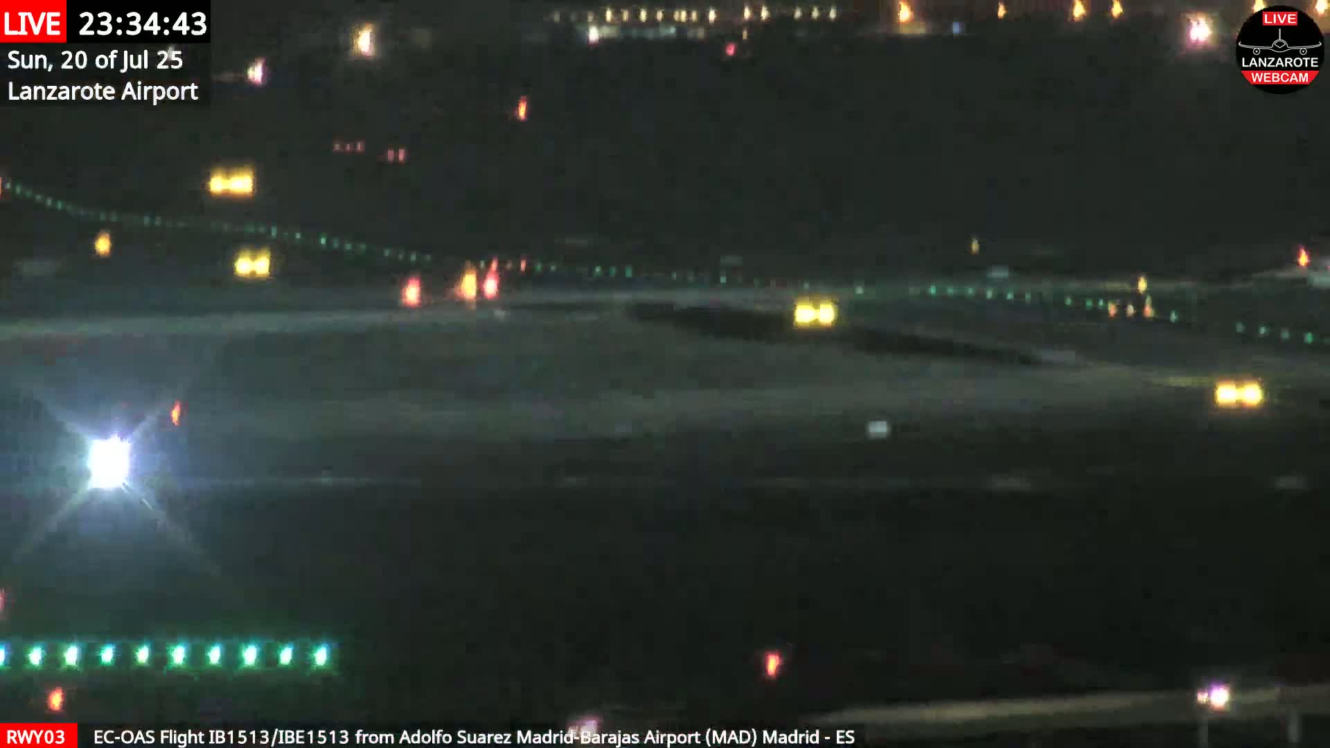 Lanzarote Airport from Outside Live Cam ACE/GCRR - Canary Islands - Las Palmas - Spain