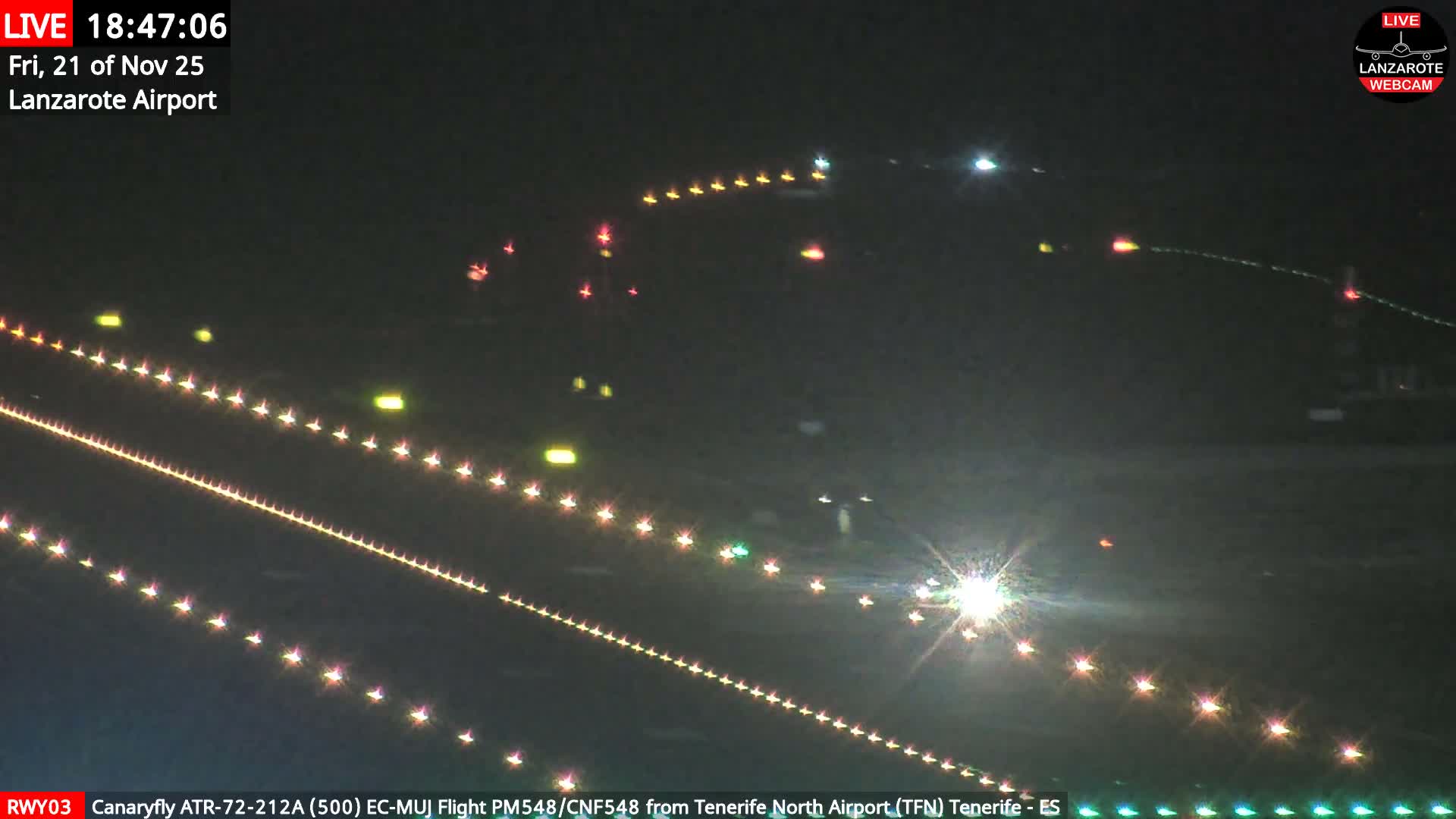 Lanzarote Airport from Outside Live Cam ACE/GCRR - Canary Islands - Las Palmas - Spain