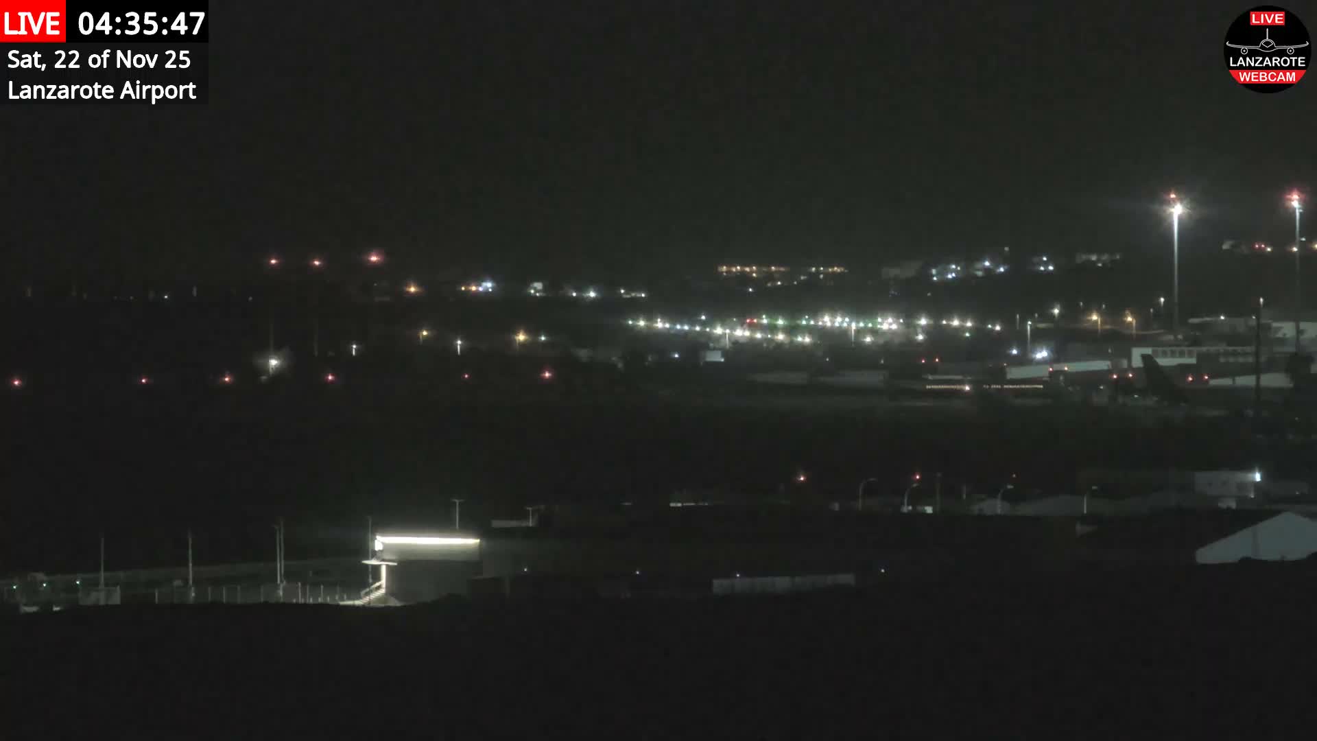 Lanzarote Airport from Outside Live Cam ACE/GCRR - Canary Islands - Las Palmas - Spain
